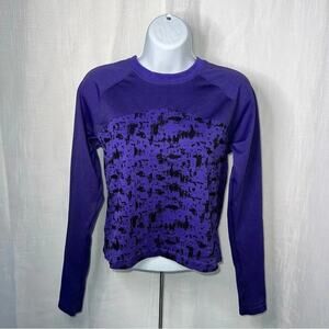 Zella Long Sleeve Seamless Cropped Workout Top